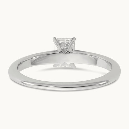 Radiant Solitaire Engagement Ring, 0.50-5.00 ct tw Lab-Grown Diamond — 1/2 ct, 14K White Gold