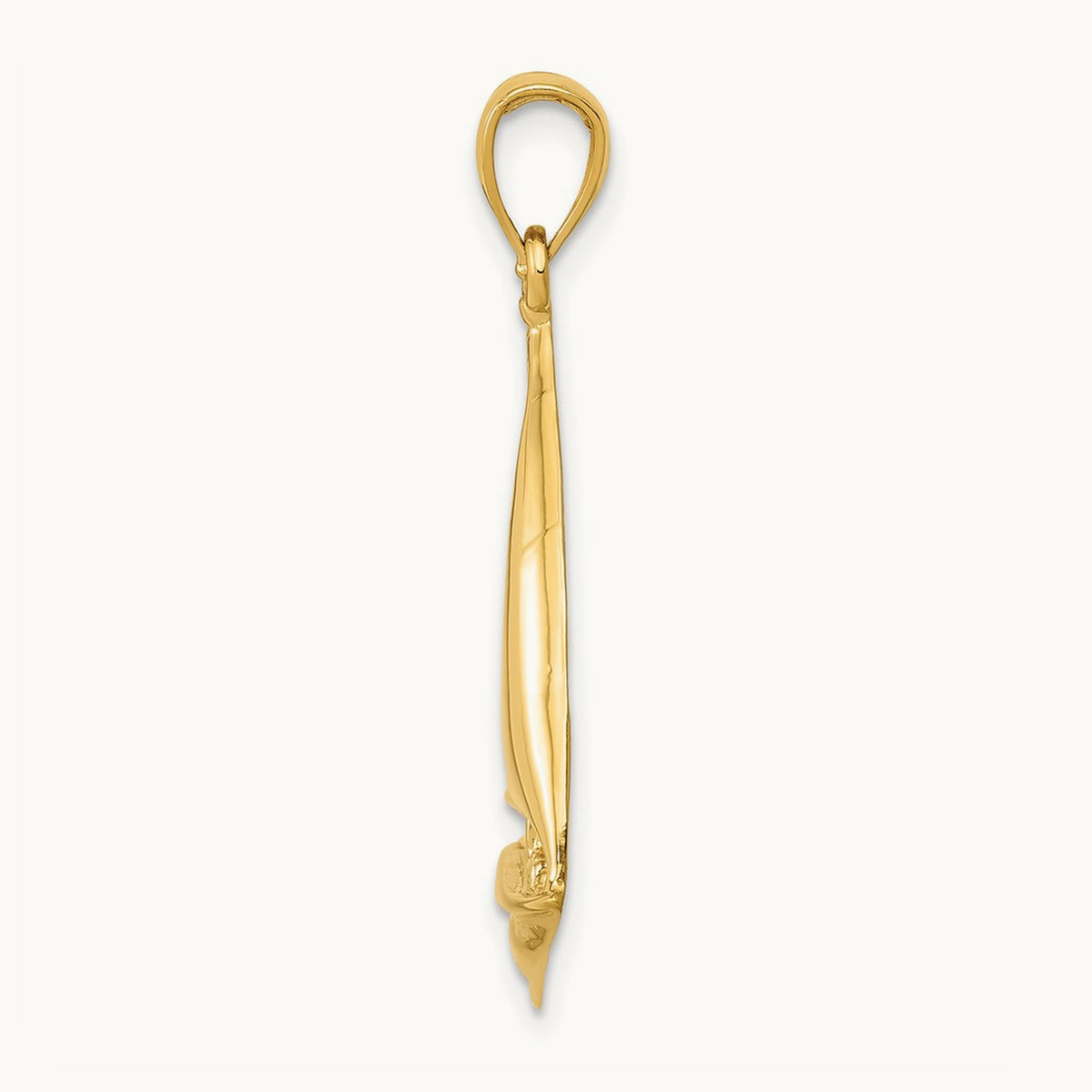2-D Sailboat Pendant, 14K