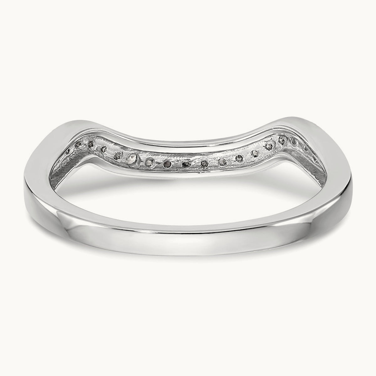 Diamond Wedding Band, 14K White Gold