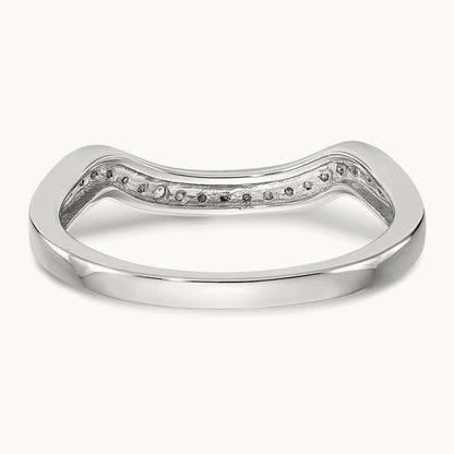 Diamond Wedding Band, 14K White Gold