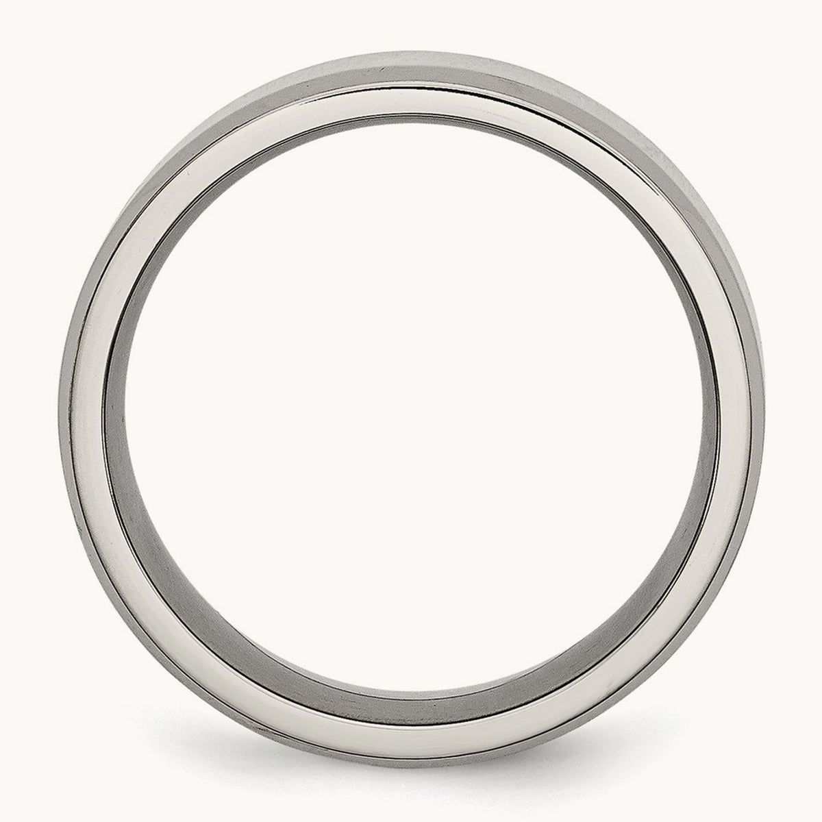 Polished Beveled Edge Band — 8mm (2)