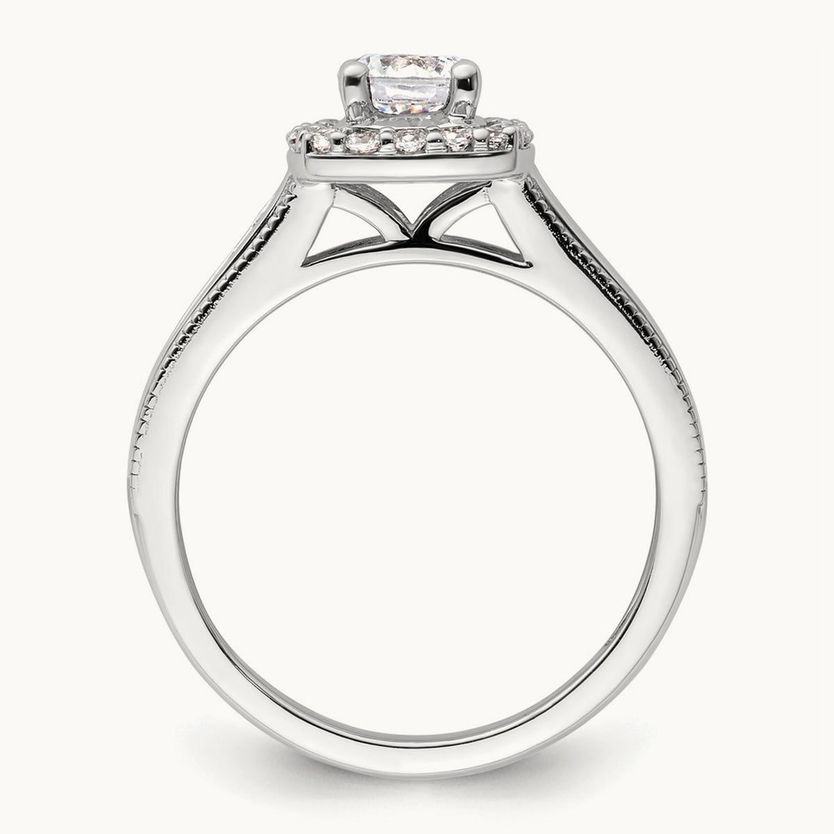 Halo Engagement Ring, 1.00 ct tw Lab-Grown Diamond