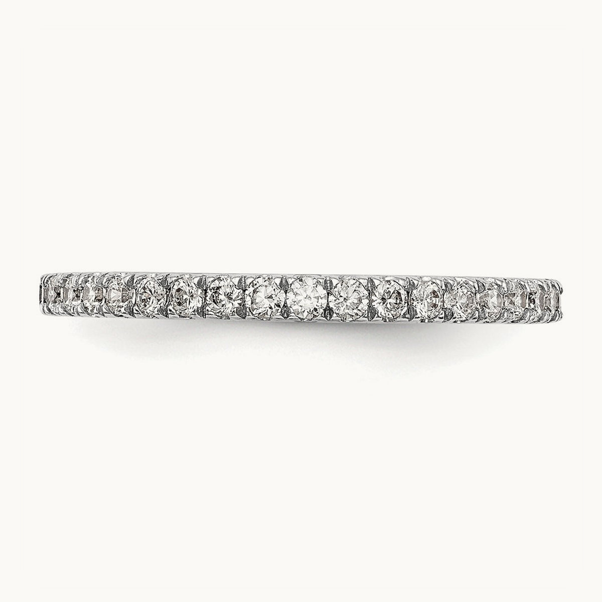 Diamond Wedding Band, 14K White Gold