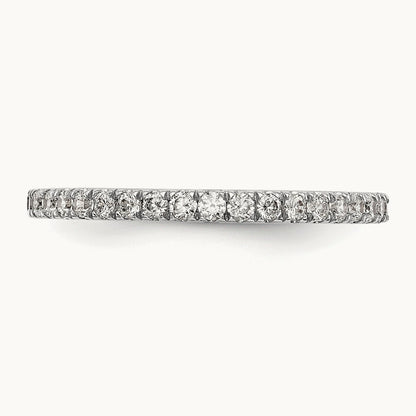 Diamond Wedding Band, 14K White Gold