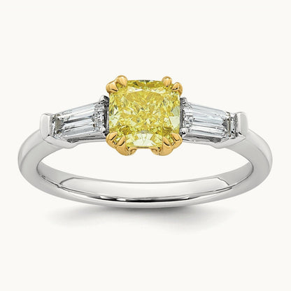 Vivid Yellow Ring, 1.50-4.25 ct tw Lab-Grown Diamond