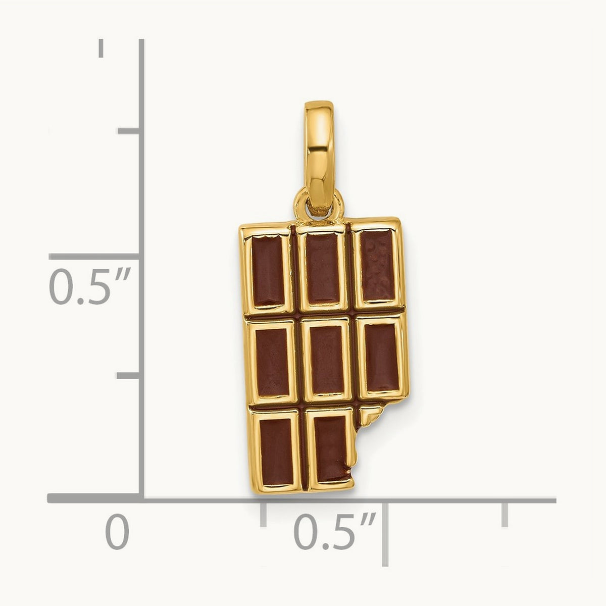Fancy Chocolate, 14K Yellow Gold
