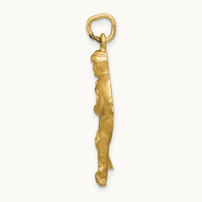 Hockey Player Charm, 14K
