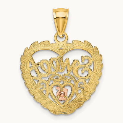 SWEET 16 In Heart Charm — photo set