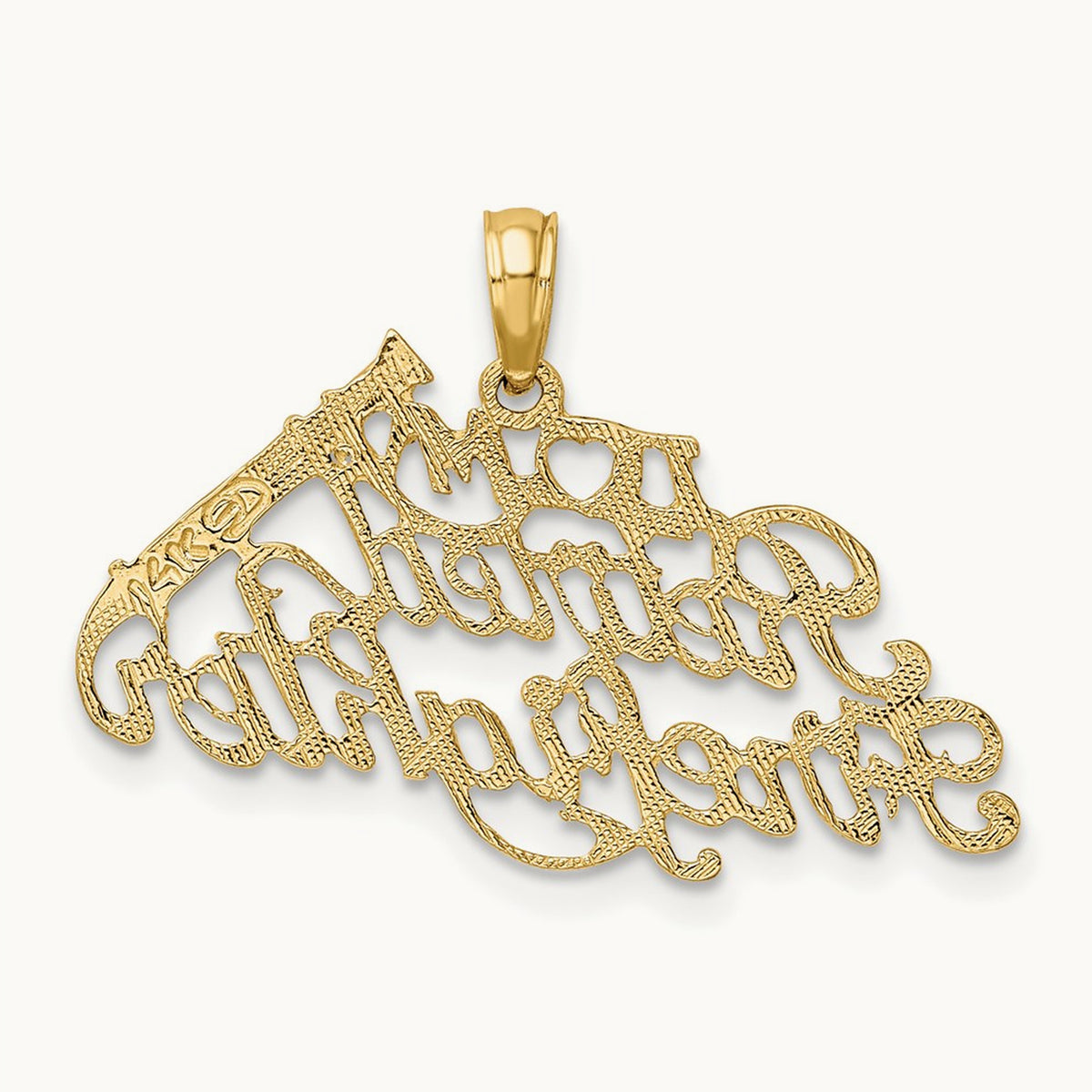 I LOVE MY RETIRED FIREFIGHTER Charm, 14K