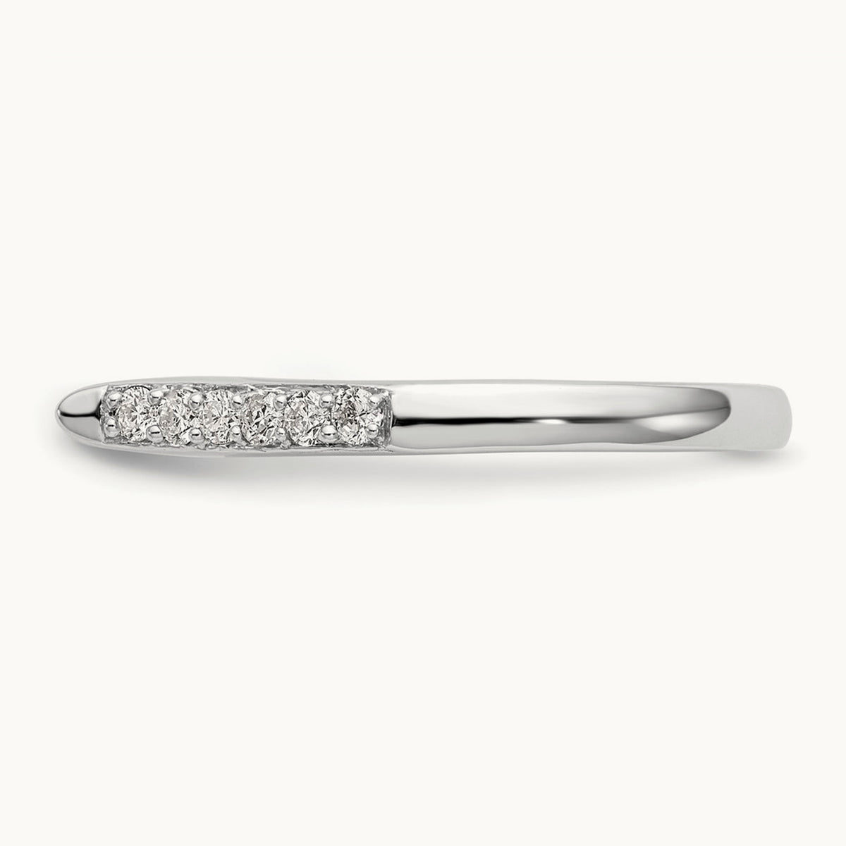 Semi-Mount Peg Engagement Ring, 0.15-0.25 ct tw Lab-Grown Diamond — 1/4 ct, VS/SI (Great), 14K White Gold