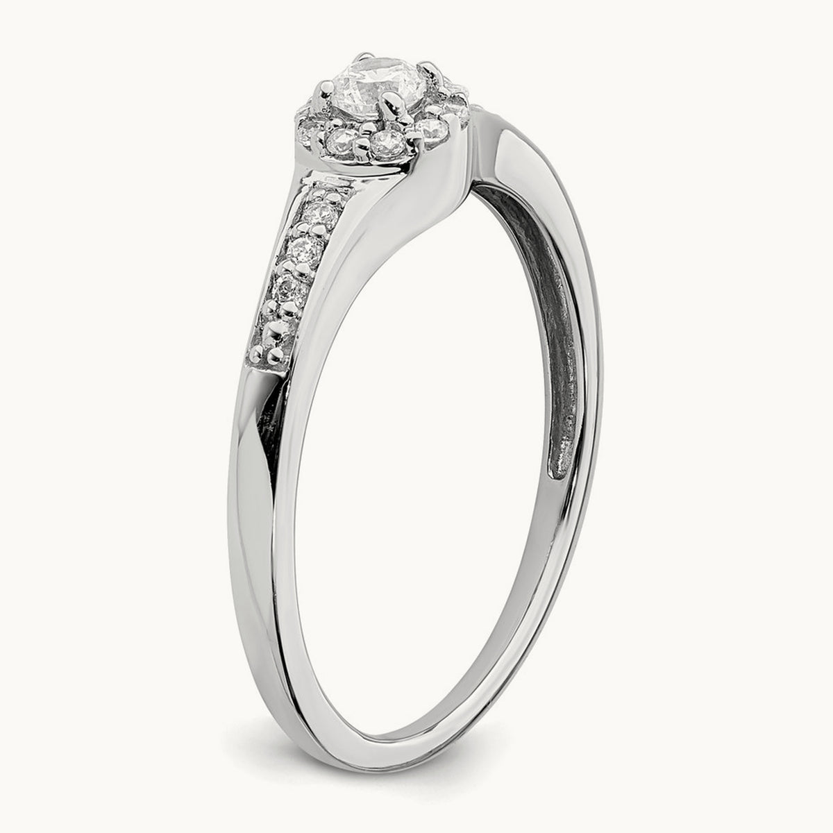 Cluster Engagement Ring, 0.20 ct tw Lab-Grown Diamond