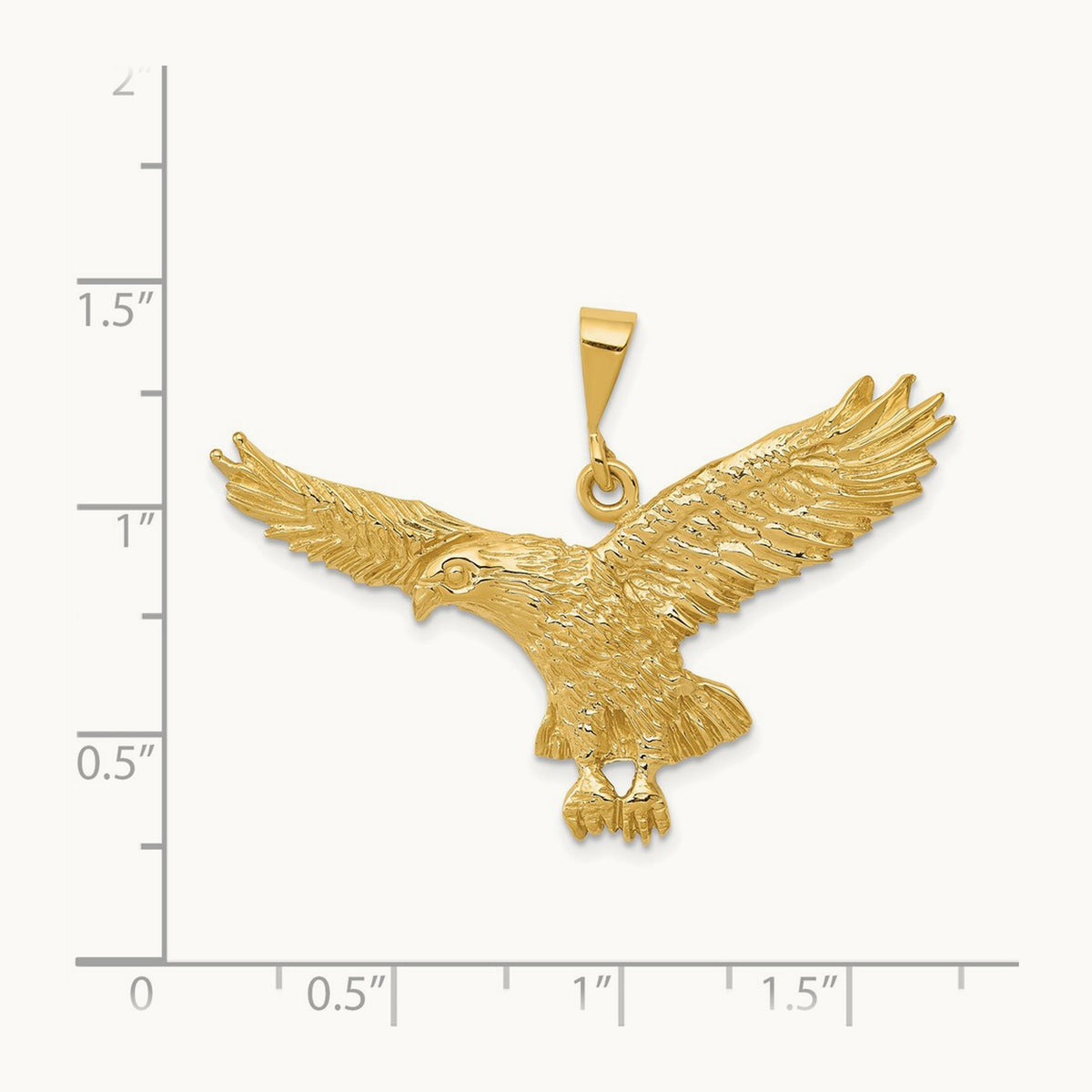 Solid Polished Eagle Pendant — photo set