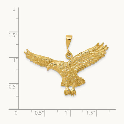 Solid Polished Eagle Pendant — photo set