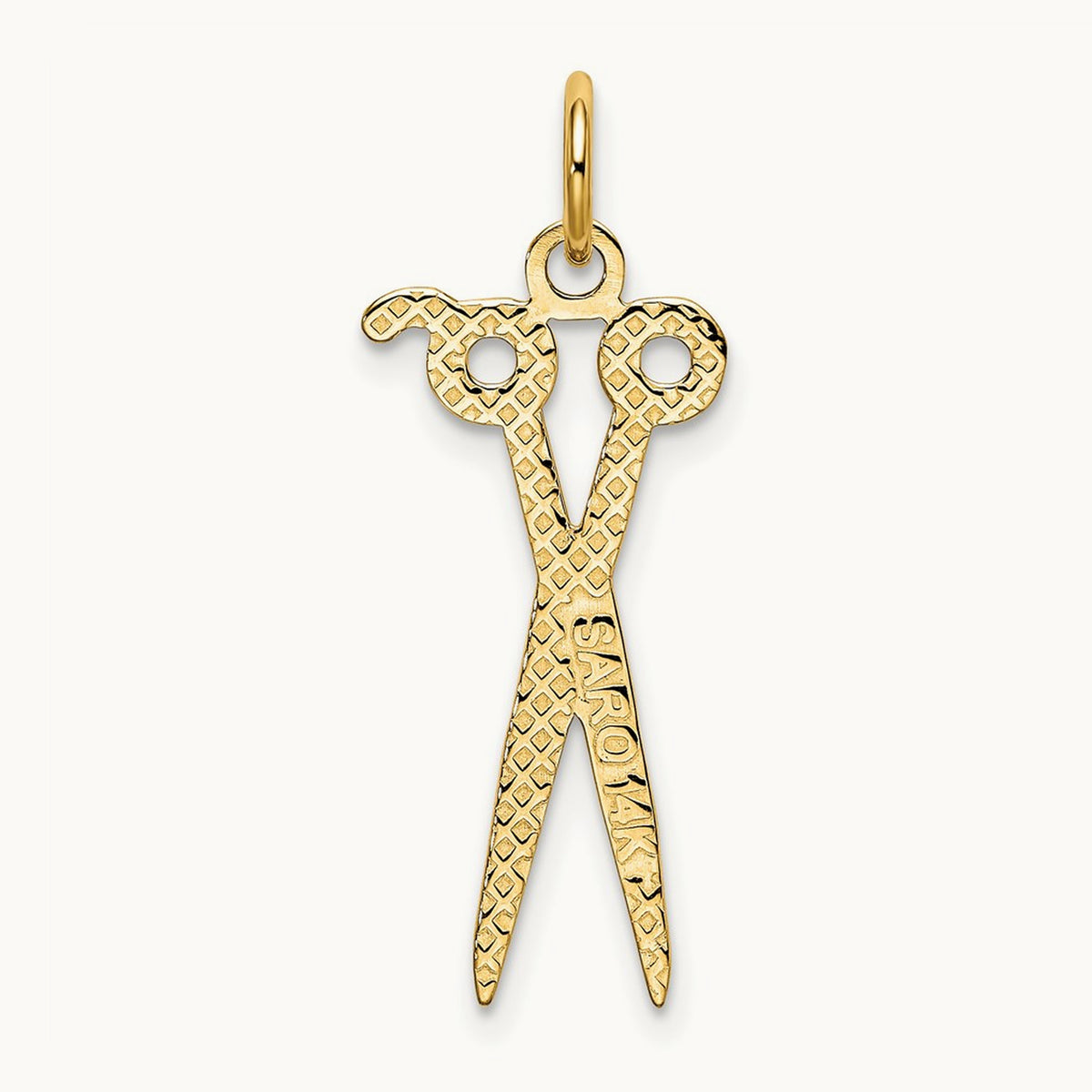 Scissors Charm, 14K