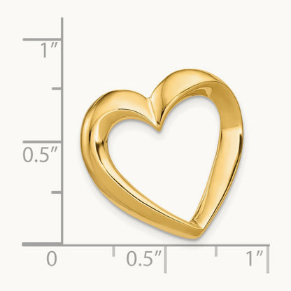 Heart Slide — 14K Yellow Gold