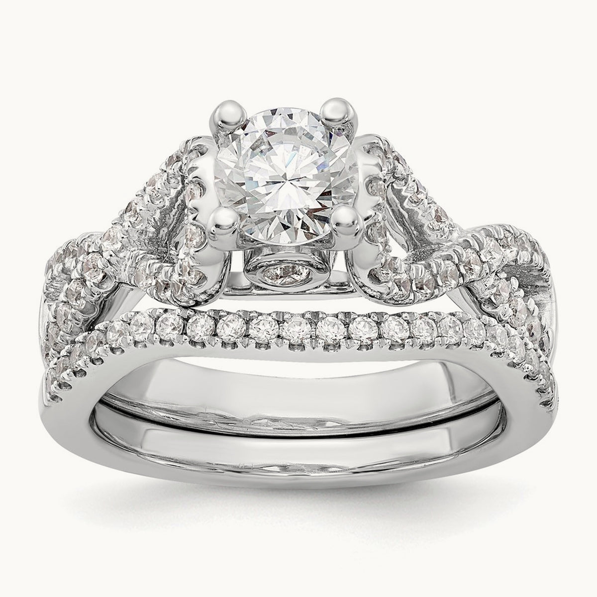 Semi-Mount Infinity Engagement Ring — 2/5 ct, 7