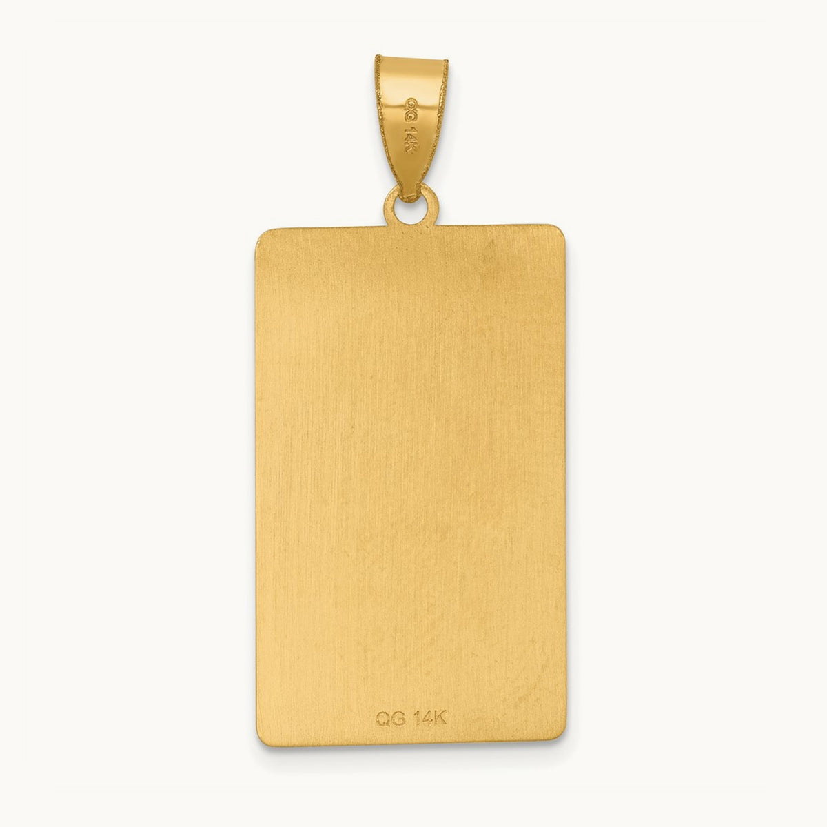 Justice Tarot Card Pendant, 14K Yellow Gold