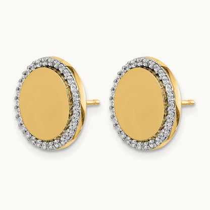 Diamond Fancy Circle Earrings — photo set