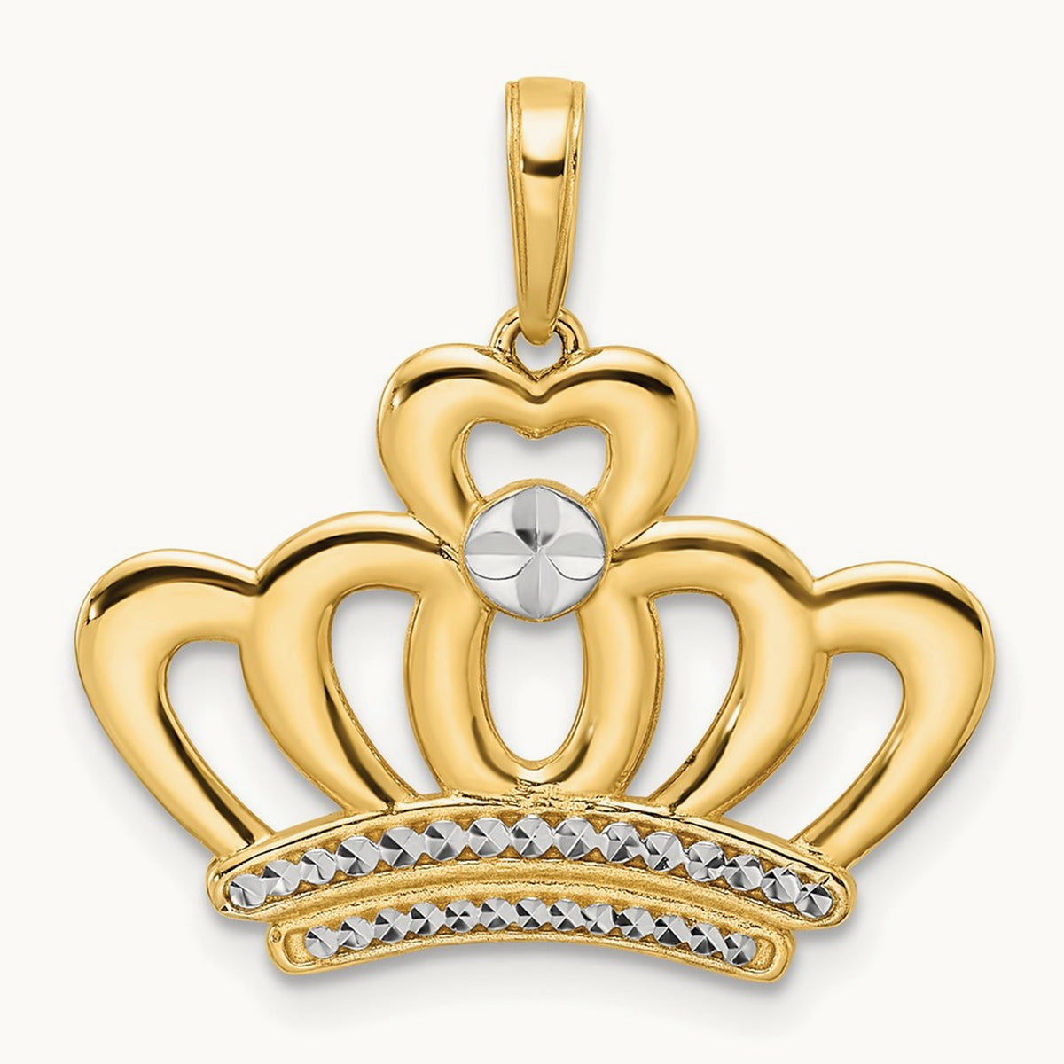 and Diamond-cut Crown Pendant — photo set