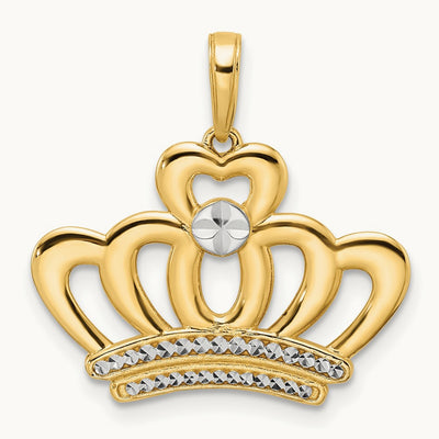 and Diamond-cut Crown Pendant — photo set