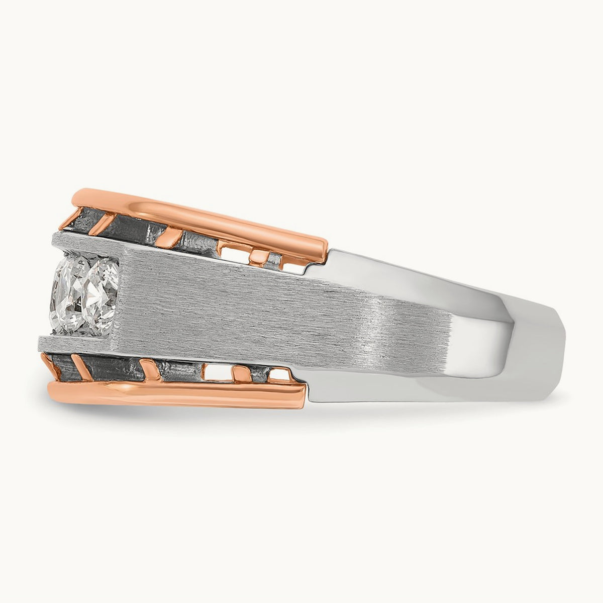 5 Stone Men's Ring, 1.00 ct tw Lab-Grown Diamond