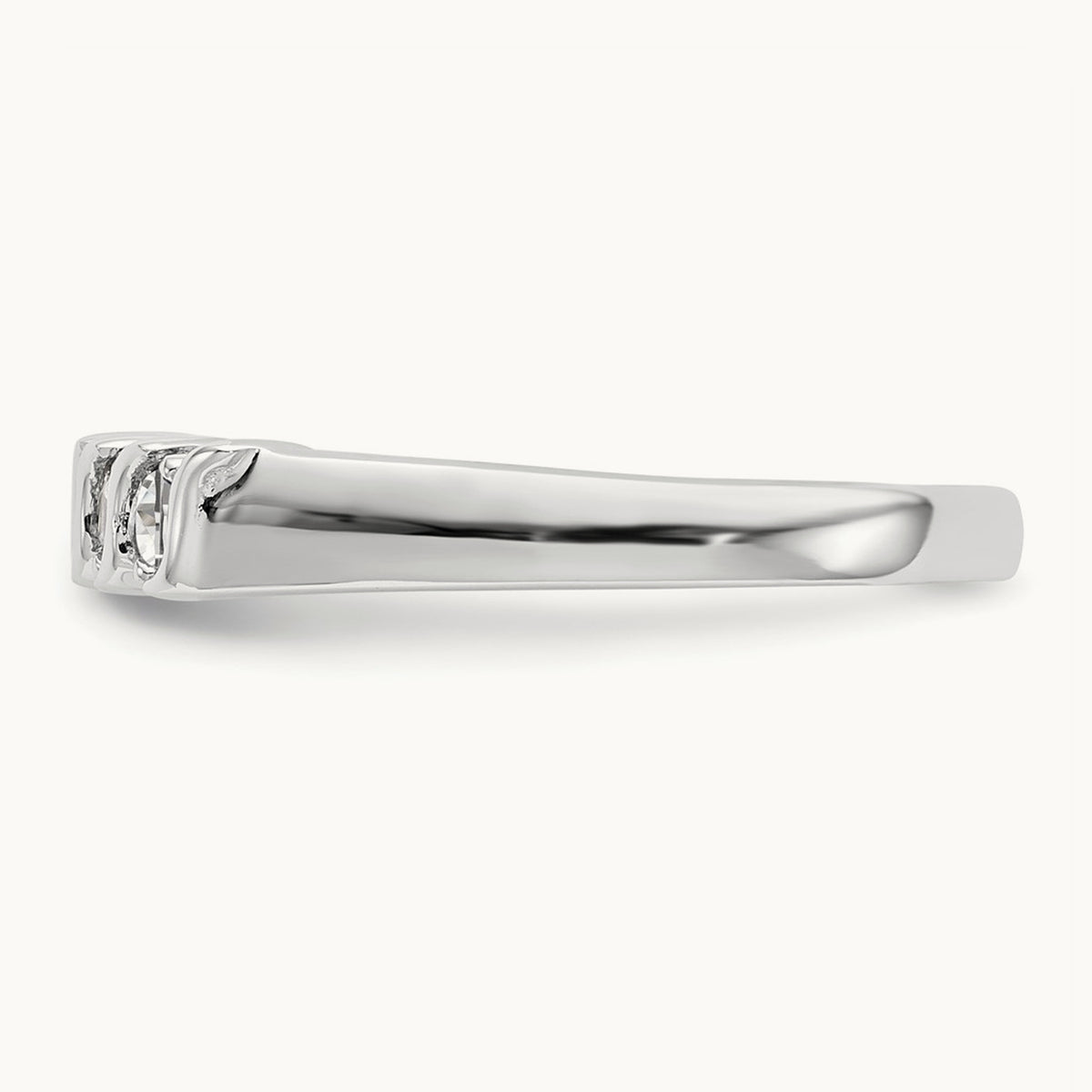 5-Stone Diamond Band — 14K White Gold, 7