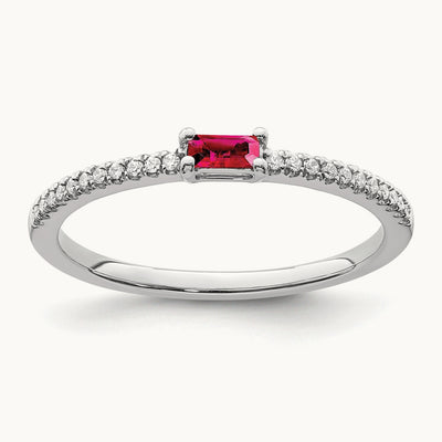 Polished Ruby and Diamond Ring — photo set