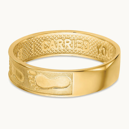 Footprints In The Sand Ring, 14K