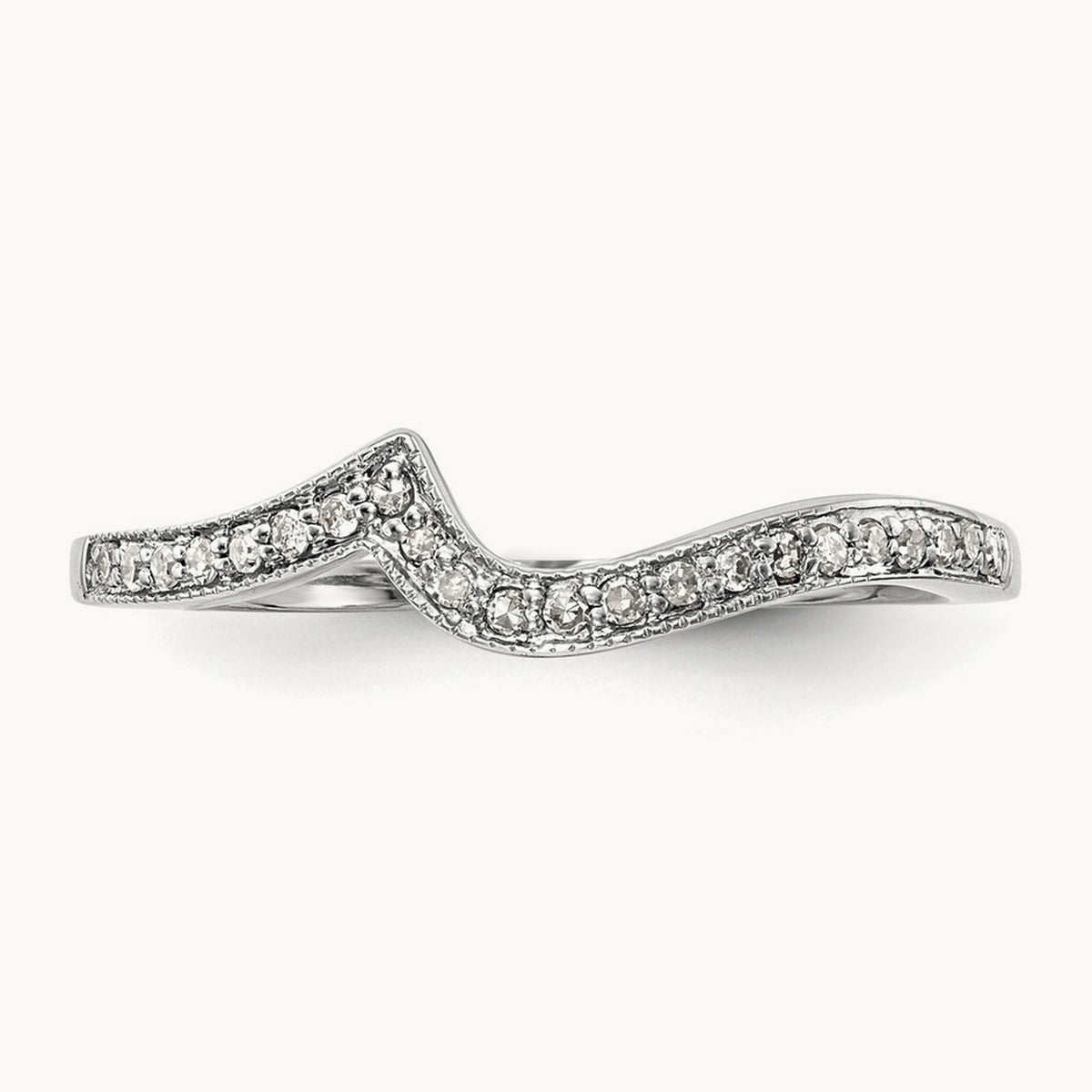 Diamond Wedding Band, 14K White Gold
