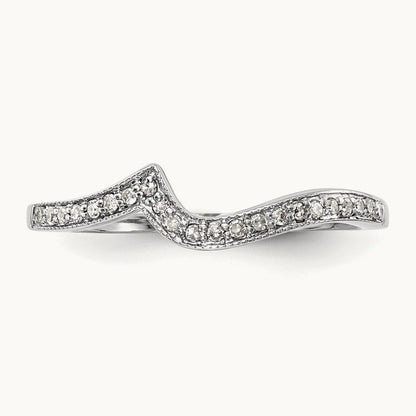 Diamond Wedding Band, 14K White Gold