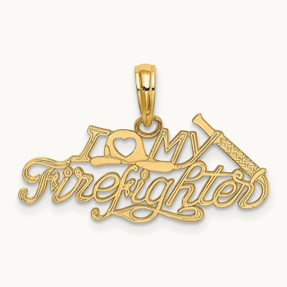 I LOVE MY FIREFIGHTER Charm — photo set