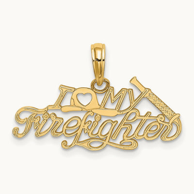 I LOVE MY FIREFIGHTER Charm — photo set