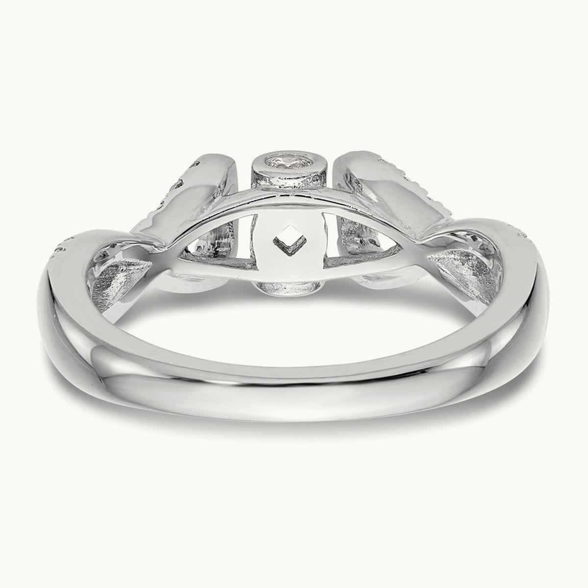 Semi-Mount Infinity Engagement Ring — 2/7 ct, 7