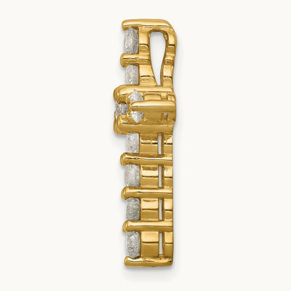 AA 1ct. Diamond Cross Chain Slide, 14K