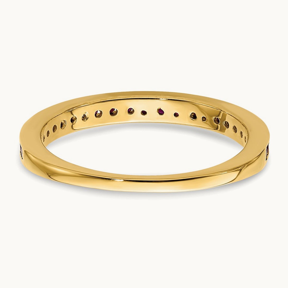 Ruby Band, 2.7 wide — 14K Yellow Gold