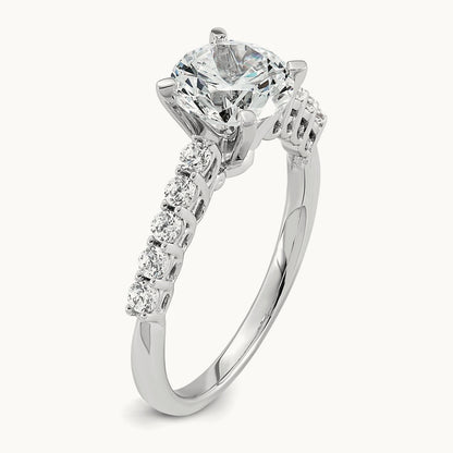 Round Engagement Ring, 2.00 ct tw Lab-Grown Diamond