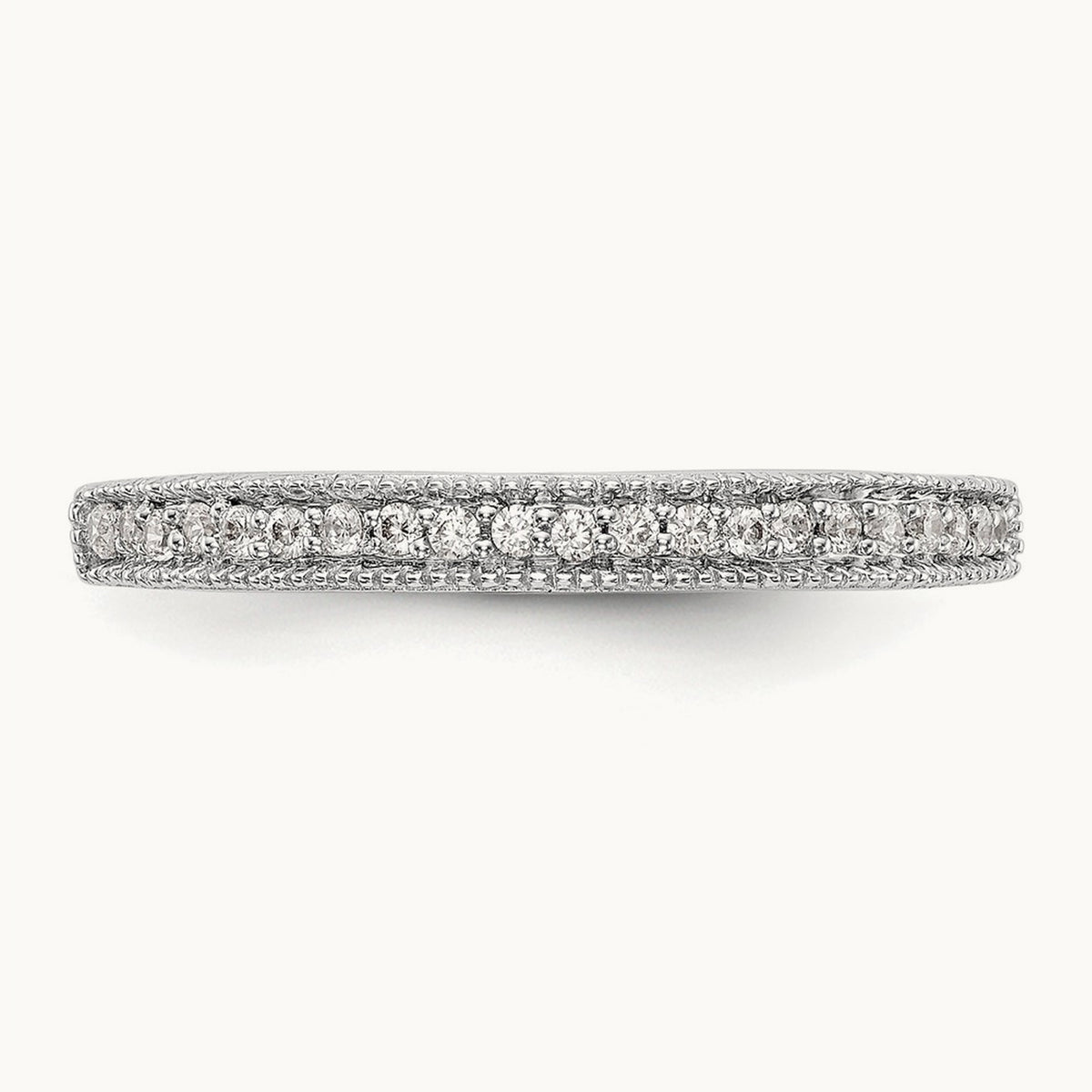 Diamond Wedding Band, 14K White Gold