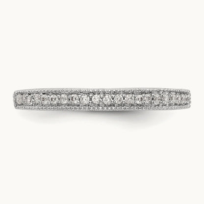 Diamond Wedding Band, 14K White Gold