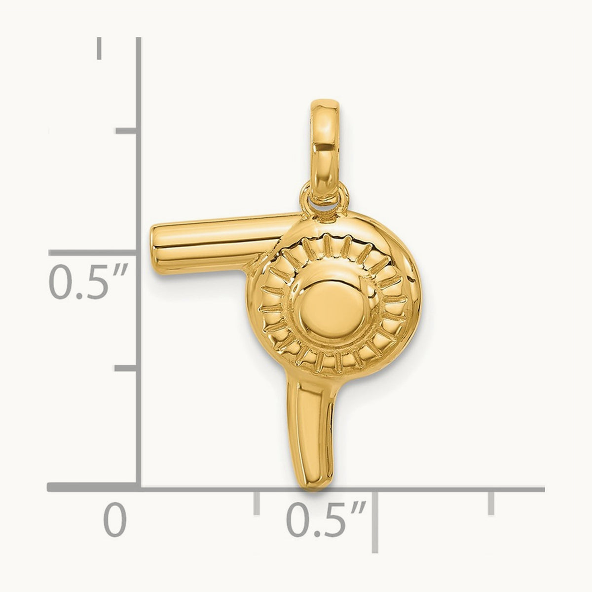 Fancy Hairdryer, 14K
