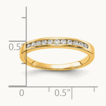 Channel Set Band, 0.10-1.00 ct tw Lab-Grown Diamond — 1/5 ct, 14K Yellow Gold