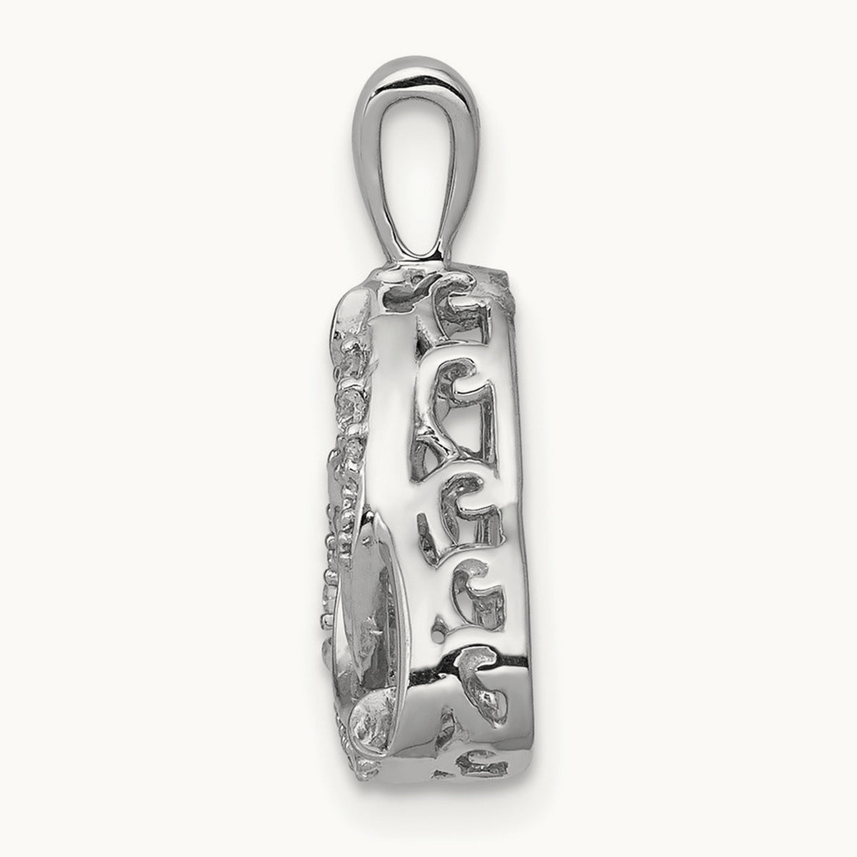 Vibrant Celtic Pendant, 0.20 ct tw Lab-Grown Diamond — 14K White Gold