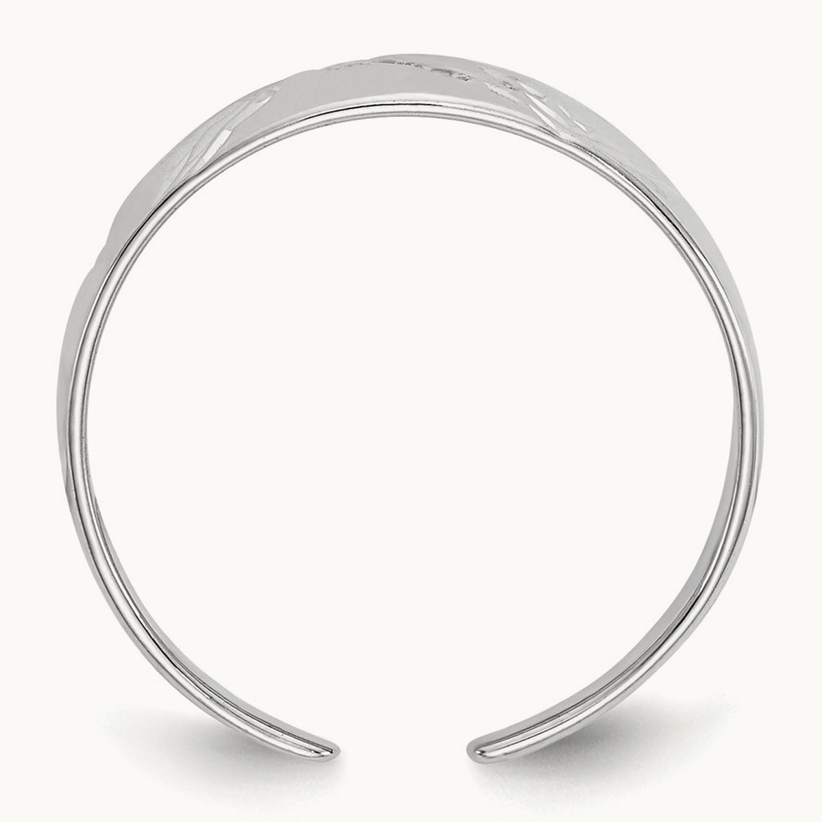 Fancy Toe Ring, 14K White Gold