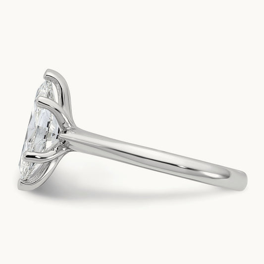 Marquise 8X Ring, 2.00 ct tw Lab-Grown Diamond — 14K White Gold