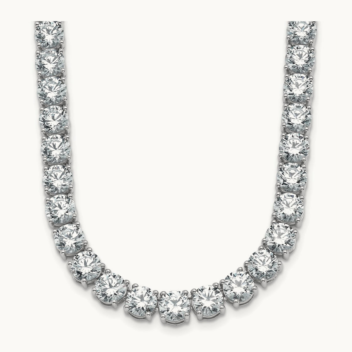Straight Tennis Necklace, 44-58 1/3 ct Lab-Grown Diamond