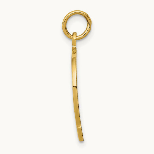 Horseshoe Good Luck Charm, 14K