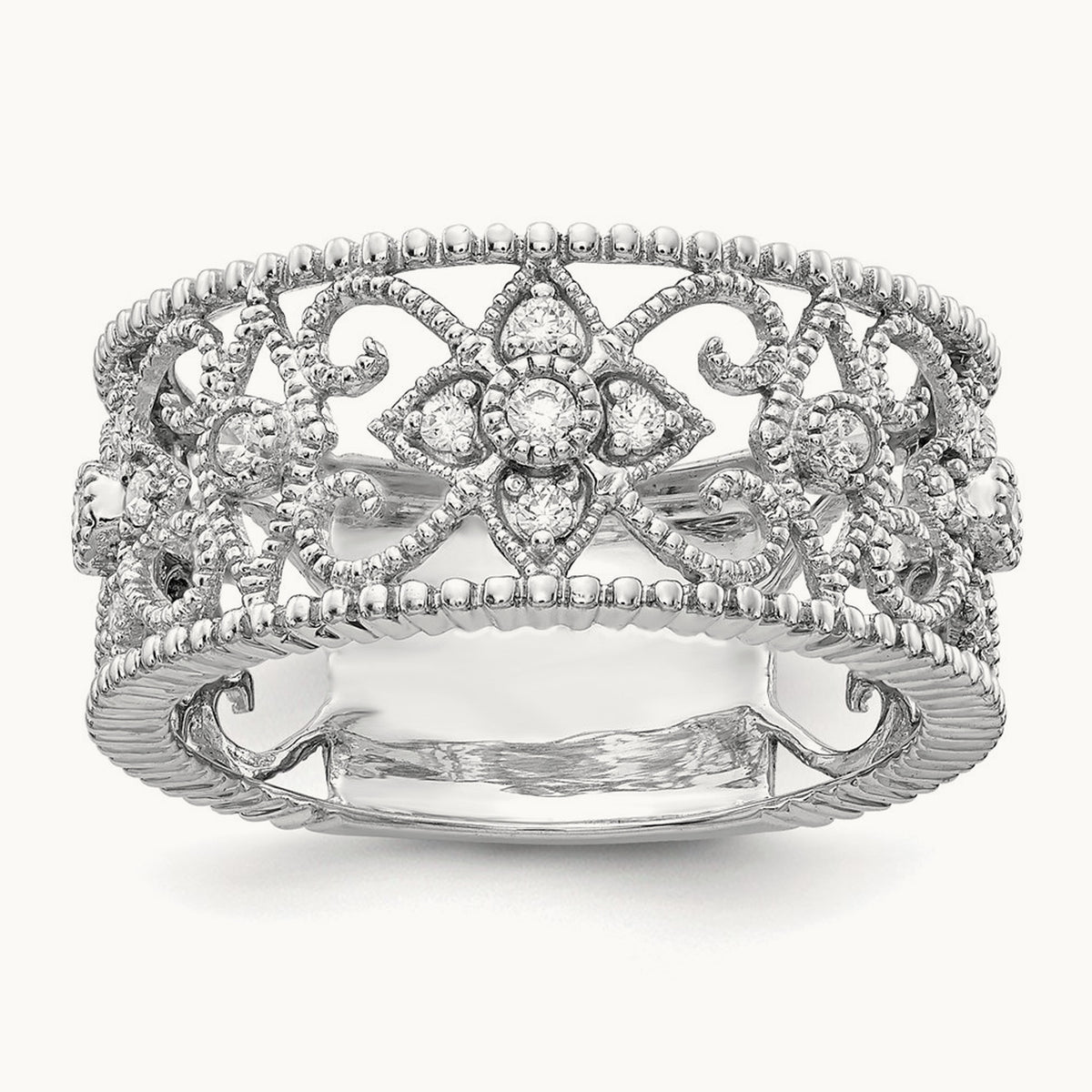 Fashion Band, 0.25 ct tw Lab-Grown Diamond — 14K White Gold