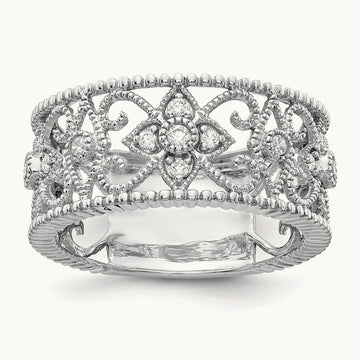 Fashion Band, 0.25 ct tw Lab-Grown Diamond — 14K White Gold