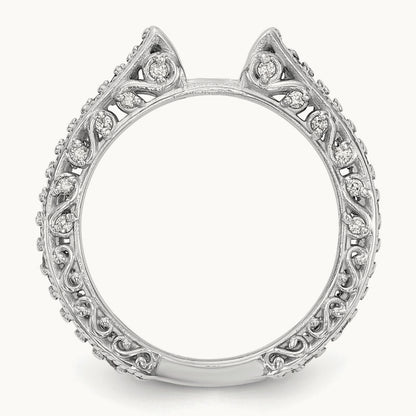 Peg Set Semi-Mount Engagement Ring, 0.50 ct tw