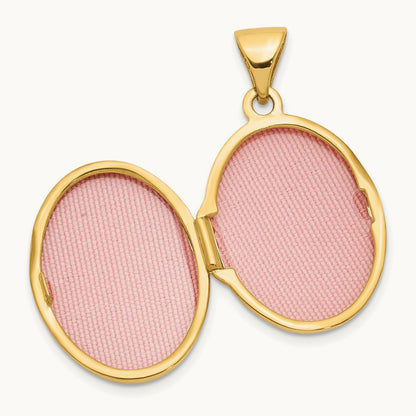 Scroll Oval Locket — photo set