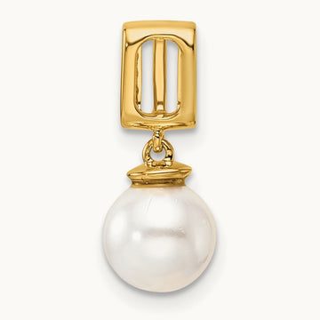 Polished Diamond and Pearl Chain Slide — photo set